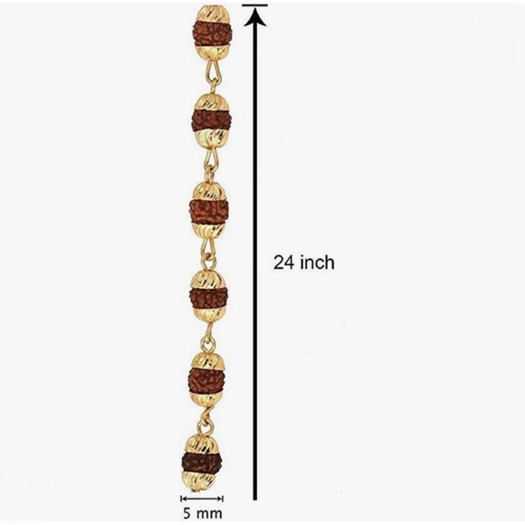 🔴Brown Rudraksh Mala for Men - Picture 5 of 6